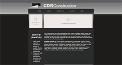 Desktop Screenshot of cdrconstruction.com